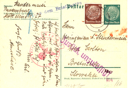 The Spungen Holocaust Postal Collection - 纳粹之祸